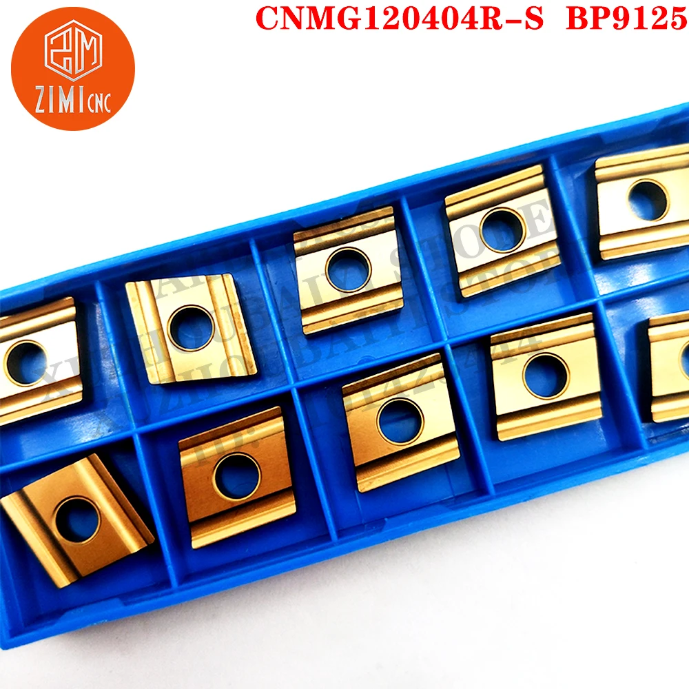 CNMG120404R-S BP9125 كربيد إدراجات تحول CNC شفرة مشقوقة مشقوقة خشب خارجي خشن أدوات خراطة CNMG BP9125 للصلب