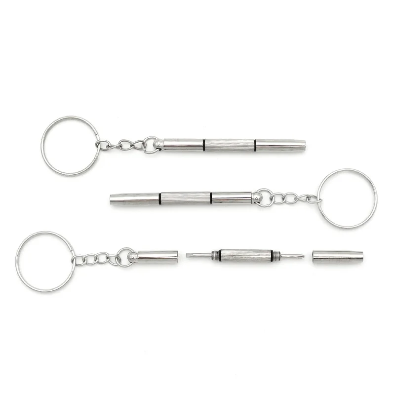 1/3/5/10pGlasses Screwdriver Eyeglass Screwdriver Watch Repair Kit with Keychain Portable Hand Tools Precision Screwdriver Tools