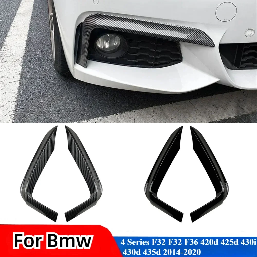 

For Bmw F32 F32 F36 4 Series 420d 425d 430i 430d 435d 2014-2020 MP Style Front Bumper Lip Splitter Fog Lamp Grille Trim Bodykits