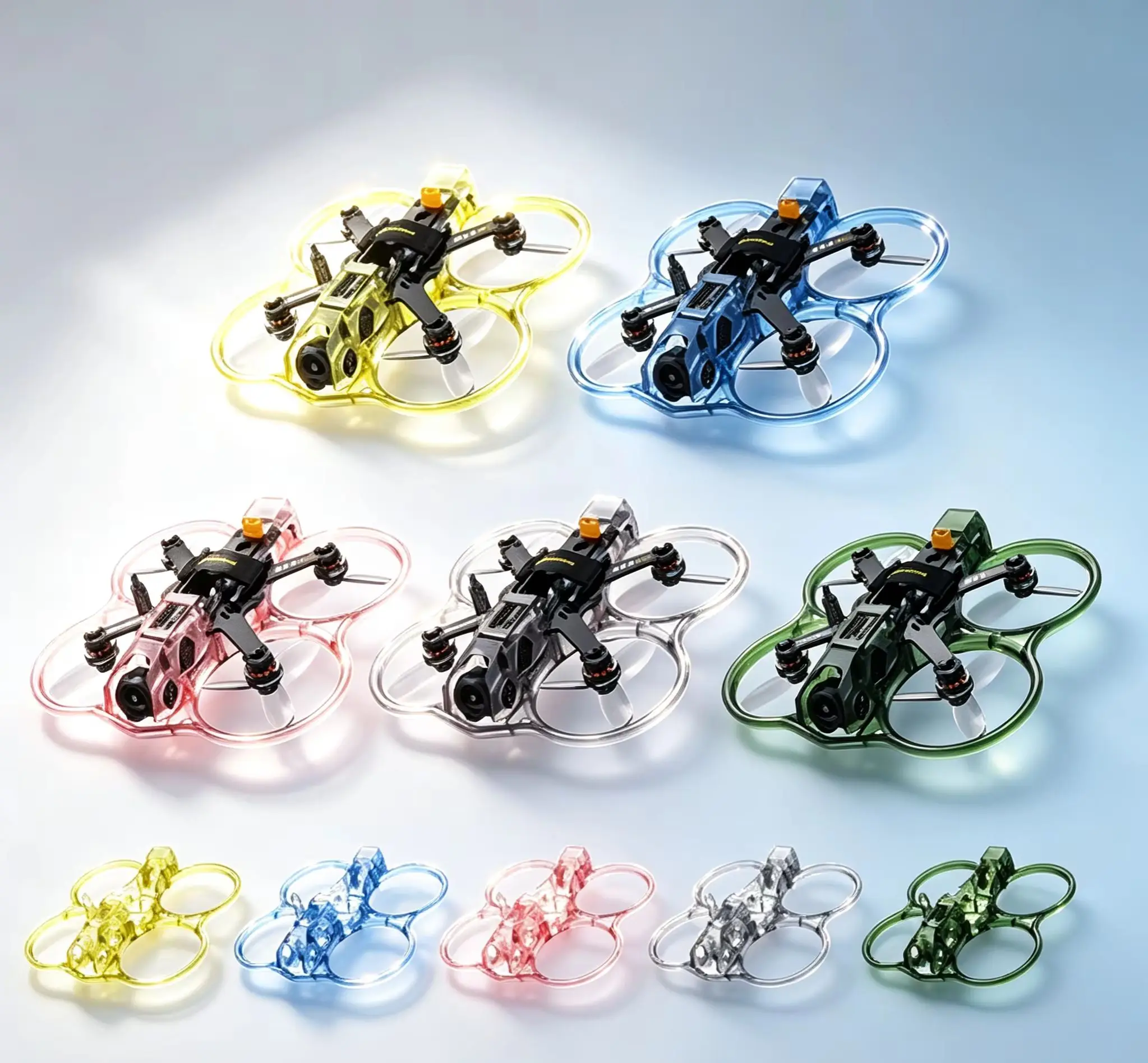 SpeedyBee Bee25 Colored Injection Molded Parts, Yellow Green Blue Pink Transparent FPV Quadcopter Spare Parts