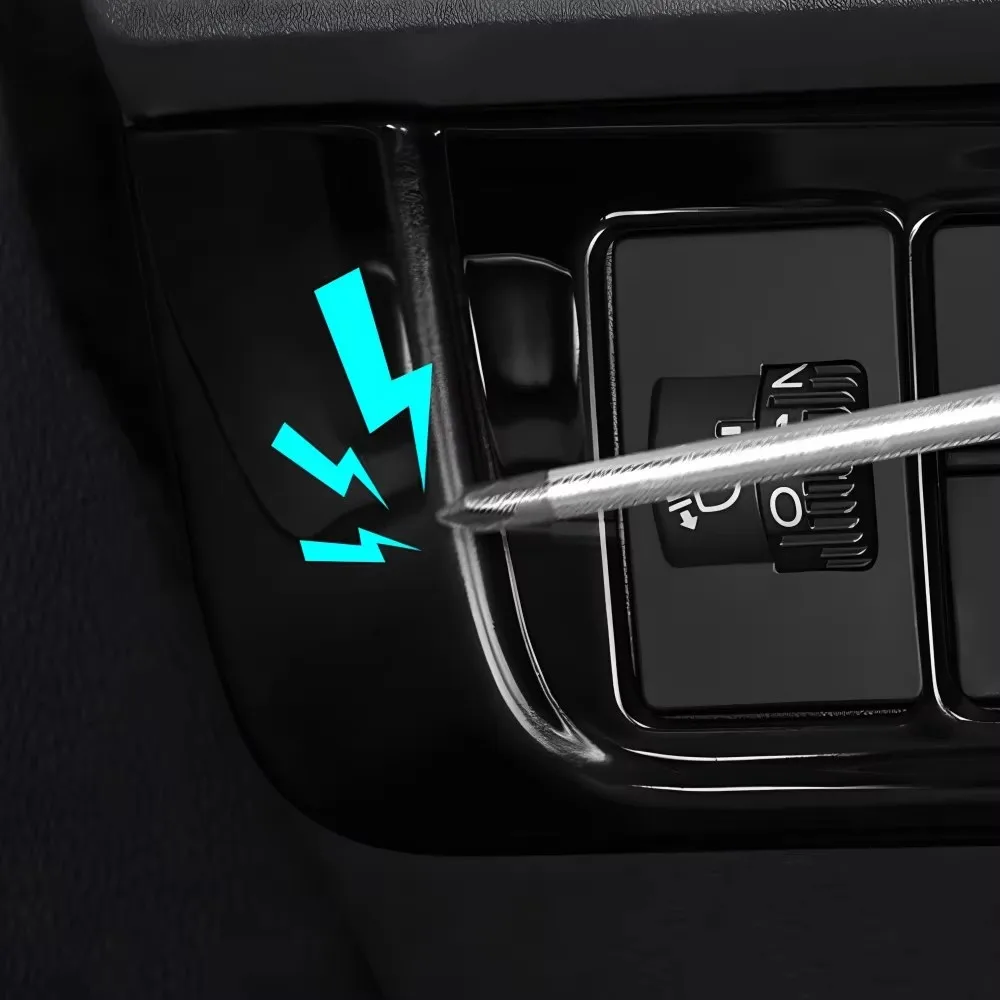 Für Honda CR-V CRV 6. Generation 2023 2024 2025 2026 Hybrid Glänzend Schwarze Stil Auto-Innenverkleidung Zubehör Linkslenker LHD – Detail 24