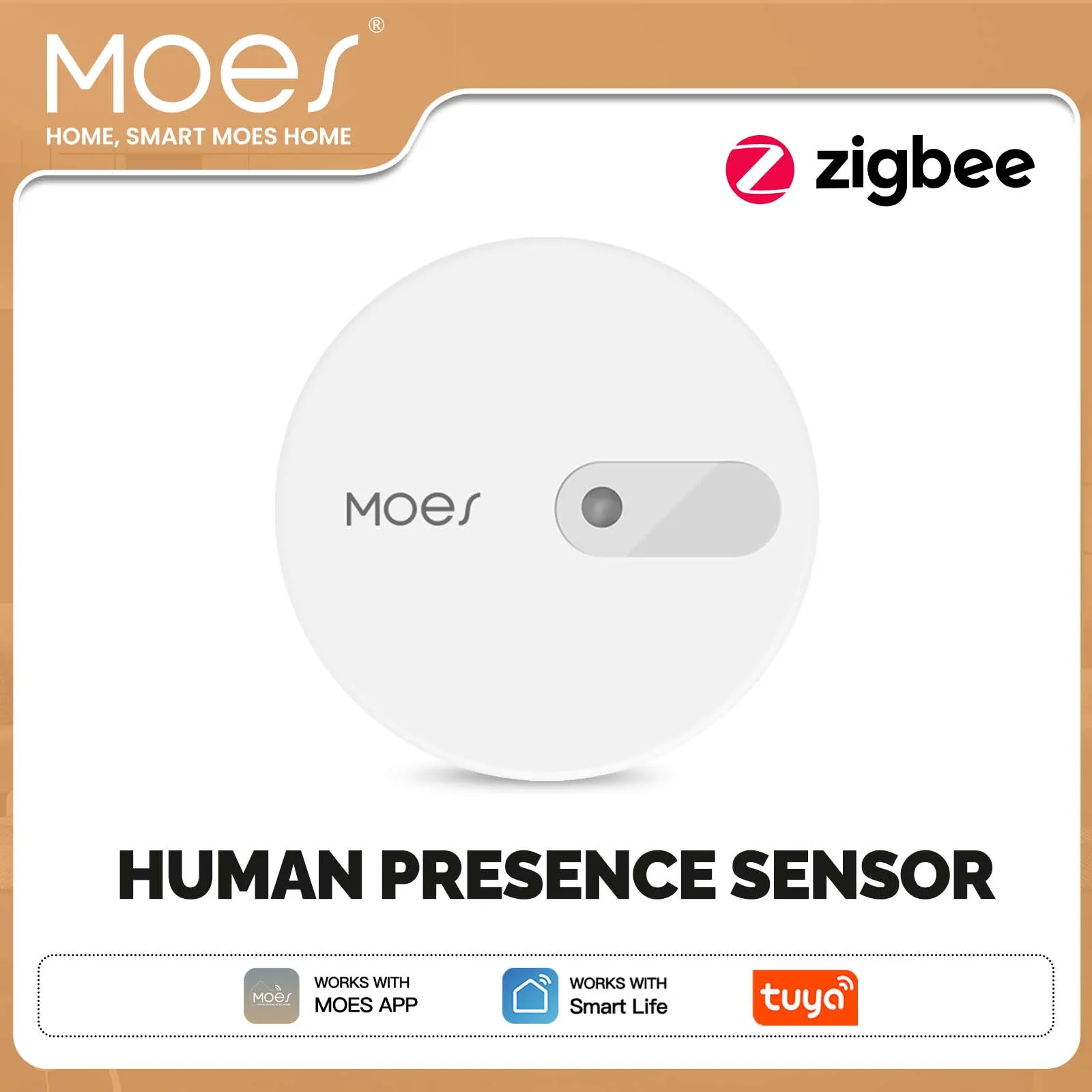 MOES ZigBee Anwesenheitssensor mit Radarwellen-Detektion für Heimsicherheit, Tuya Smart Bewegungsmelder