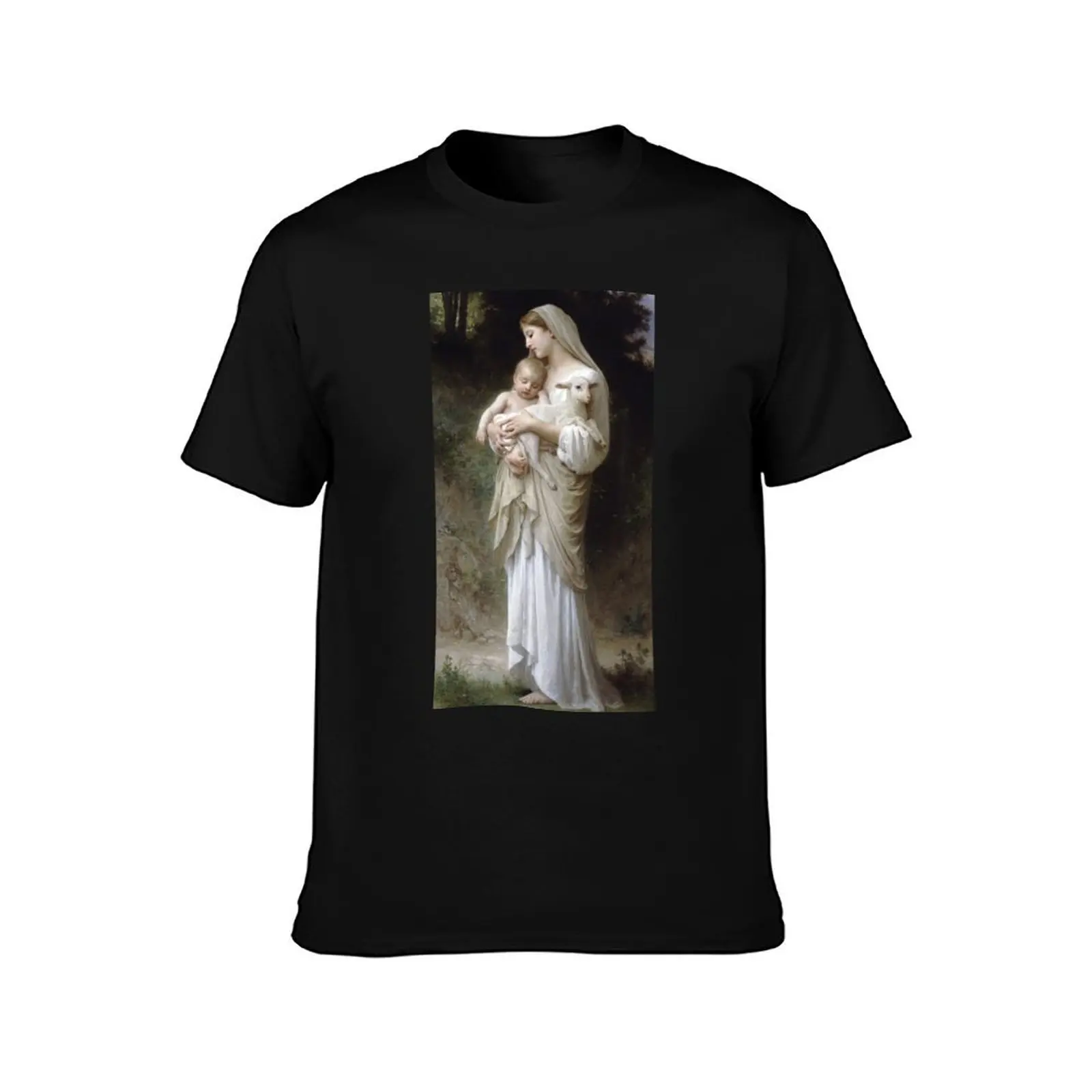 Innocence by William Bouguereau T-Shirt Urban Style Casual Short Sleeve Top T-Shirt