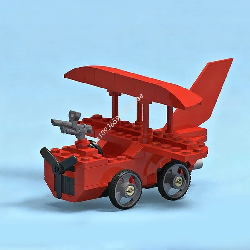 70 szt. MOC Klocki konstrukcyjne w stylu Wacky Races, model samochodów, zabawki architektoniczne, zabawki edukacyjne dla dzieci, pomysł na prezent świąteczny