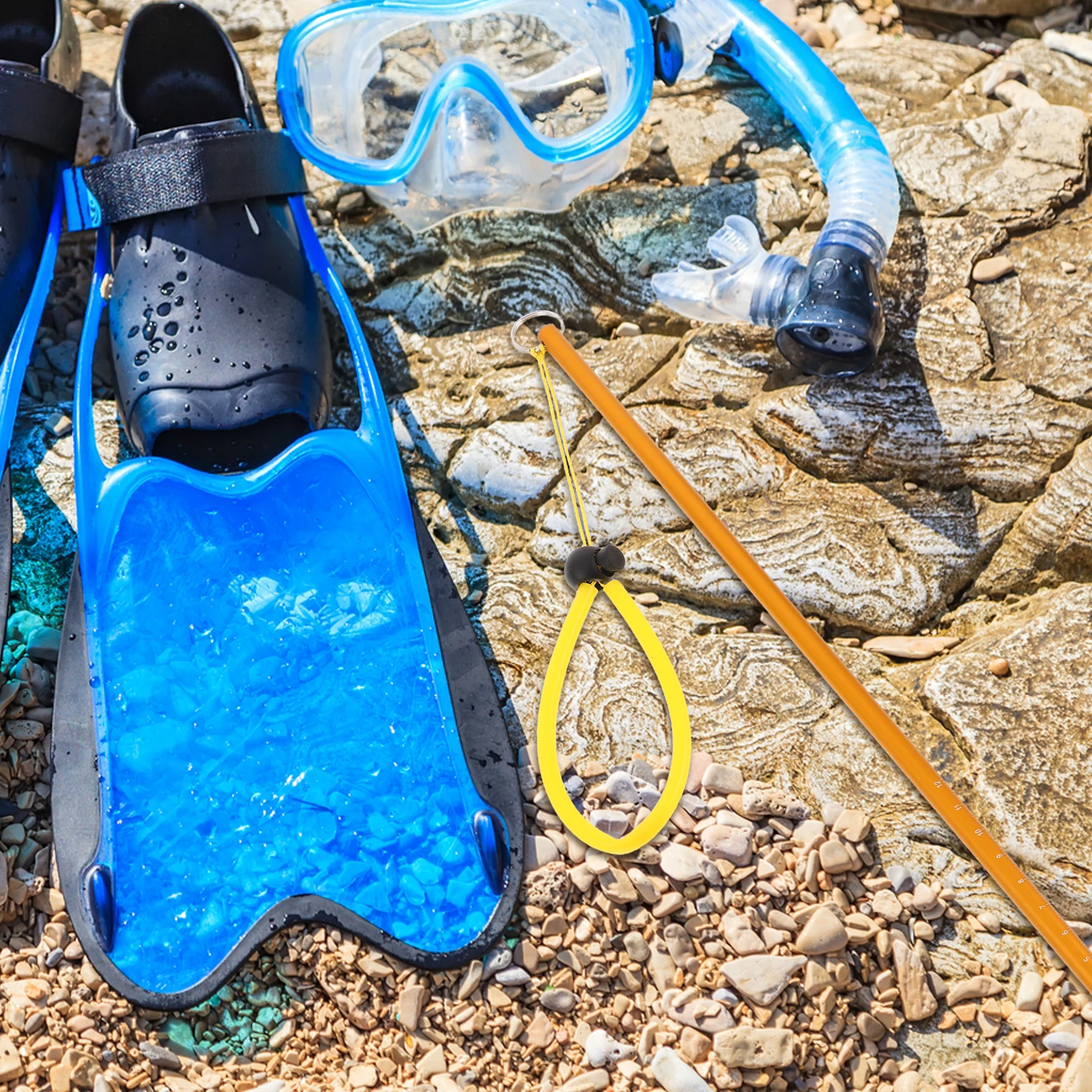 

Diving Probe Pointer Rod Stick Safety Tool Dive Signaling Pole Site Marker High Strength Aluminum Alloy Lightweight Portable