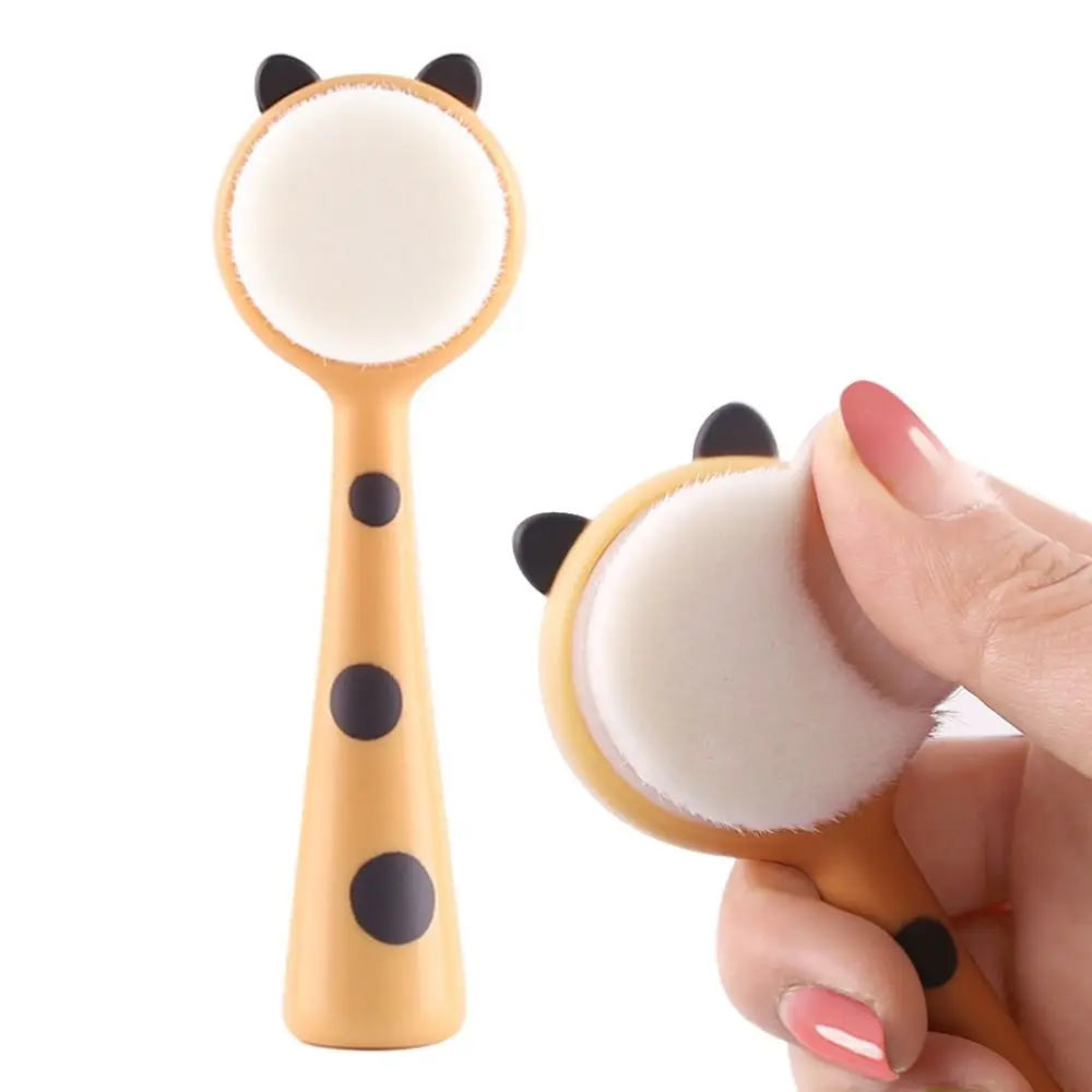 Deep Cleansing Long Handle Face Brush Body Exfoliating Blackhead Removal Facial Cleansing Brush Cat Skin Care Tool Wash Face