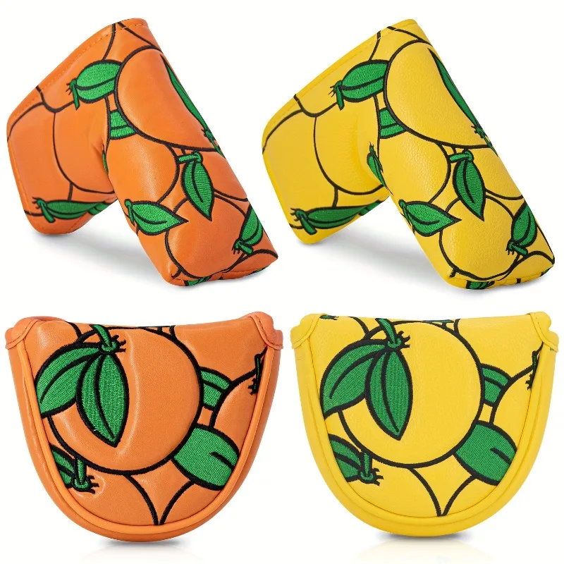 

Customized Golf Putter Protective Cover - Orange/Yellow, Suitable for Most Putters - Dustproof and Durable Material