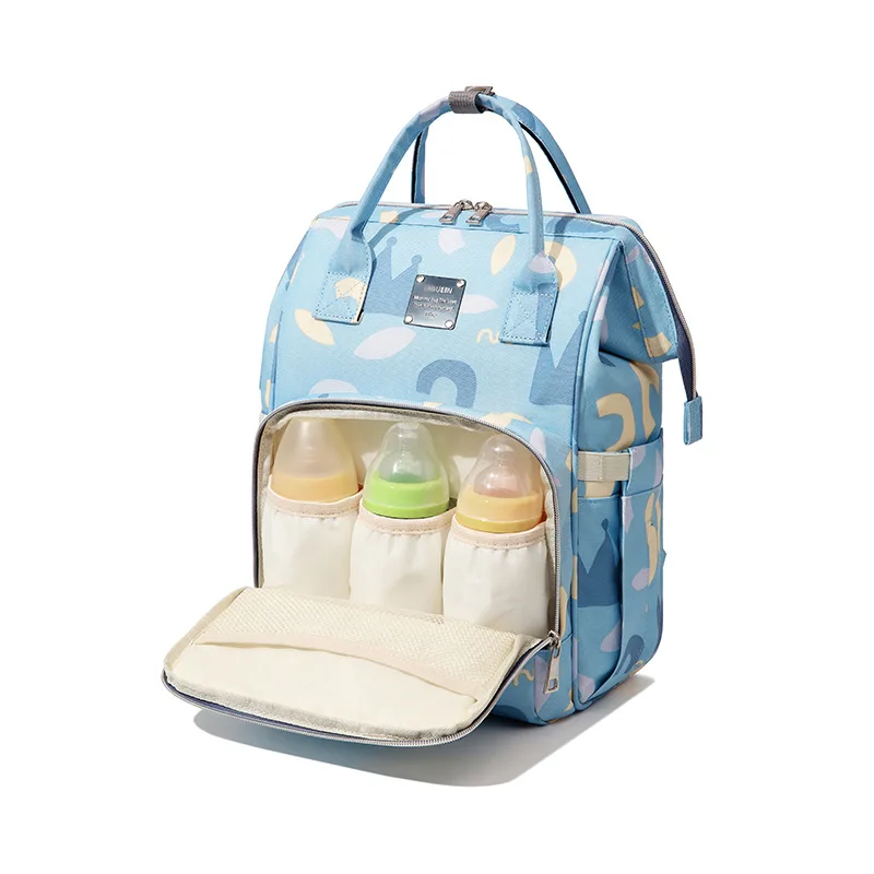 Mommy Baby Diaper Bag Backpack For Stroller Large Capacity Waterproof Big Opening Multi-pocket Lightweight Mummy Baby Nappy Bag