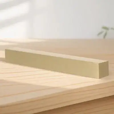 

Copper Paperweight Golden Modern Art Office Decor Creative Stationery Supply Mini Brass Letterweight Home Light Weight Square