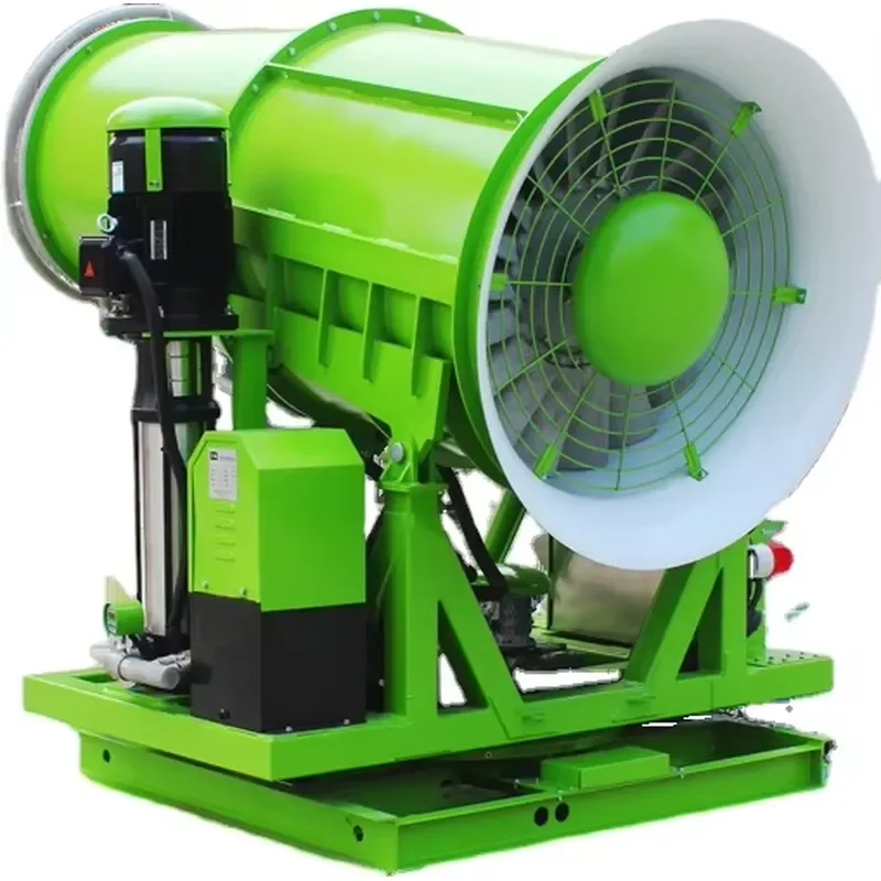 Fog Cannon Price 360 Degree Rotation Long Range Dust Equipment Green Water Sprayer China Provided Cleaning Equipment