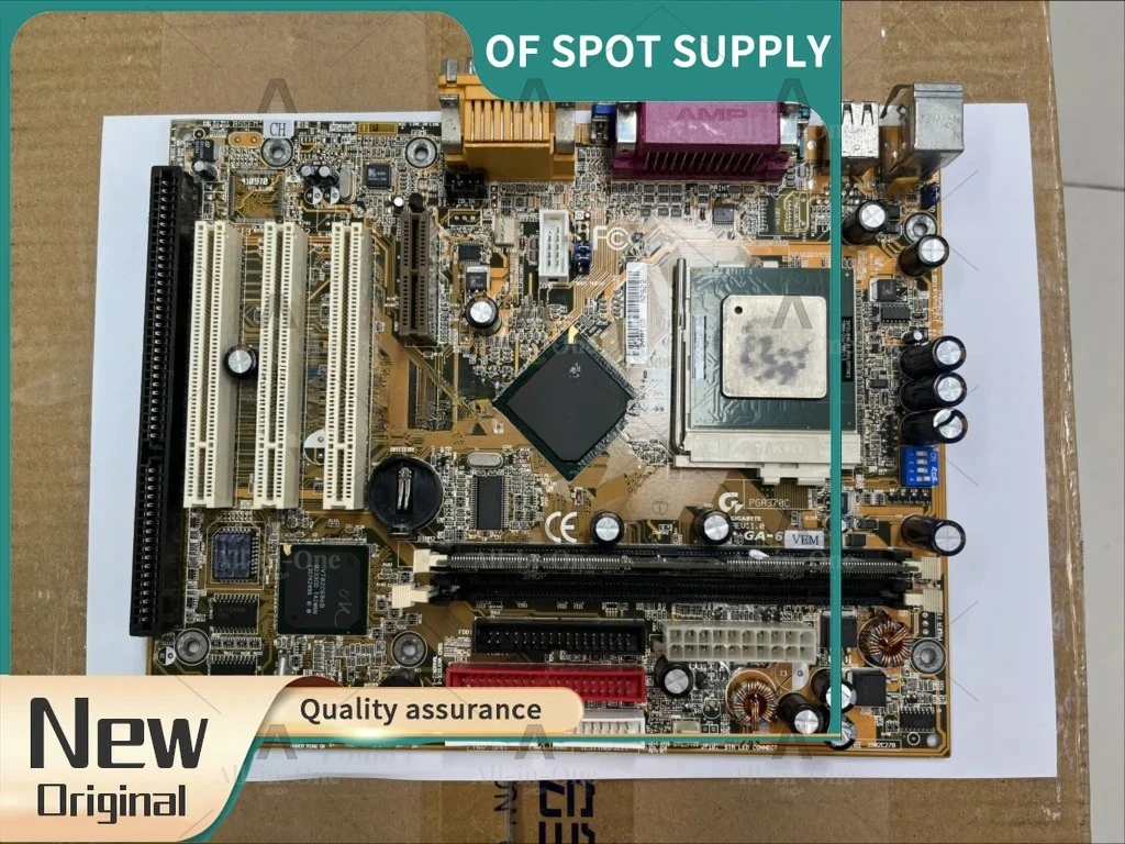 100% tested original 8601T GA-6VEML GA-6VEM ISA industrial board motherboard with 3PCI VGA LPT 1 ISA slot+CPU memory fan