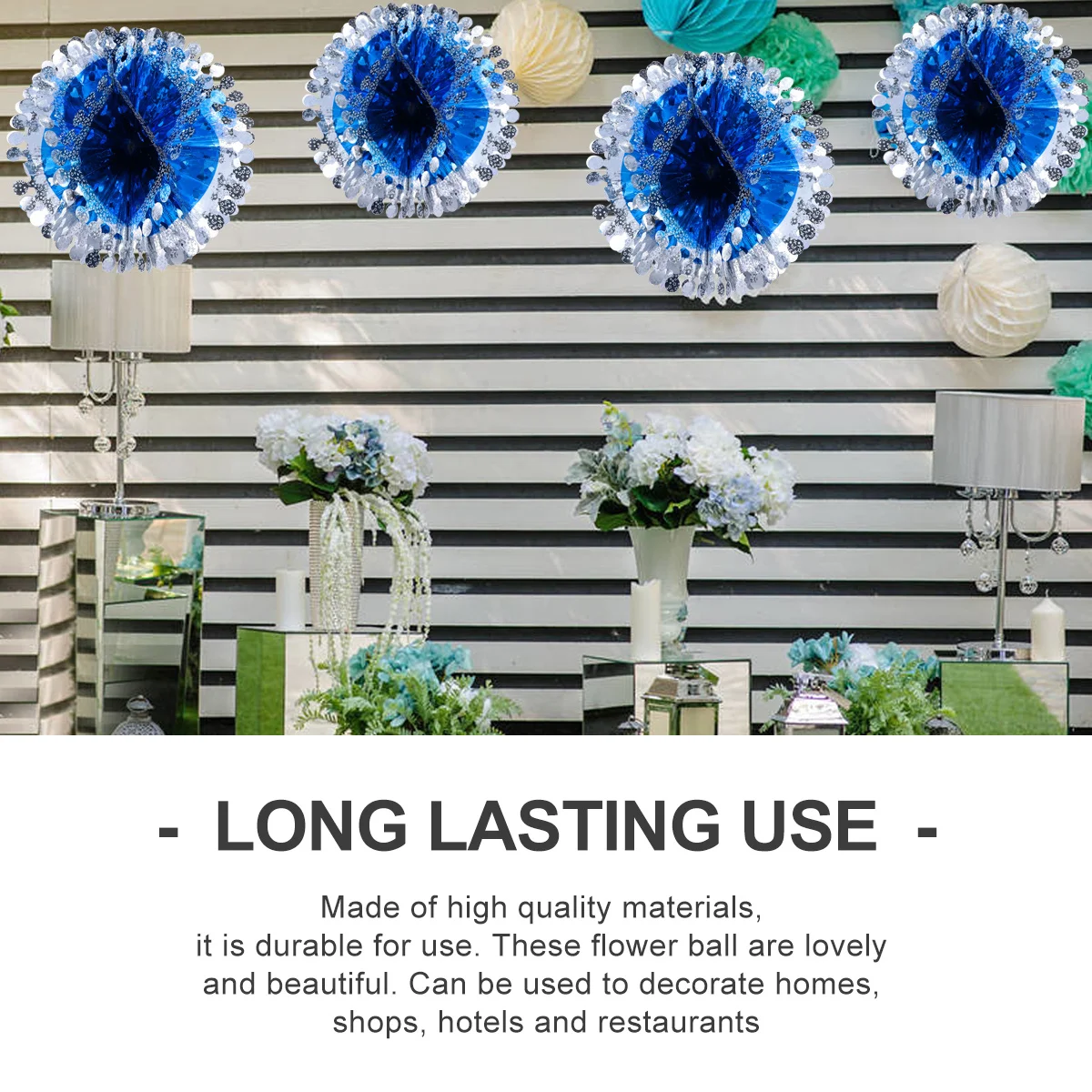مجموعة واحدة من كرات جارلاند الجميلة لتزيين السقف للمحلات التجارية والفنادق والمطاعم وكرة الزهور وكرة جارلاند