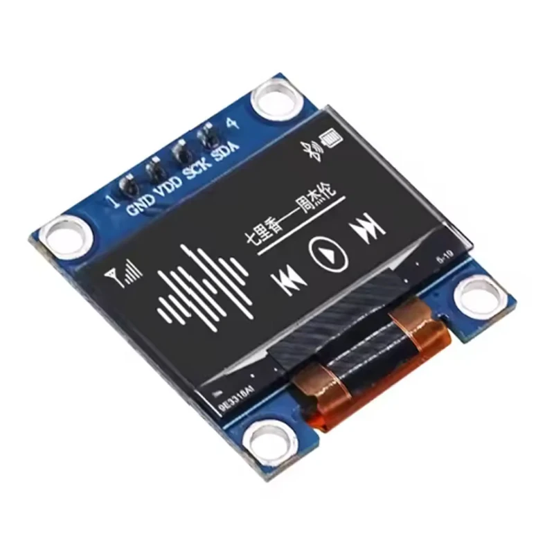 0.96 inch OLED IIC Serial White Display Module 128X64 I2C SSD1306 12864 LCD Screen Board GND VCC SCL SDA 0.96" for Arduino Black image 4