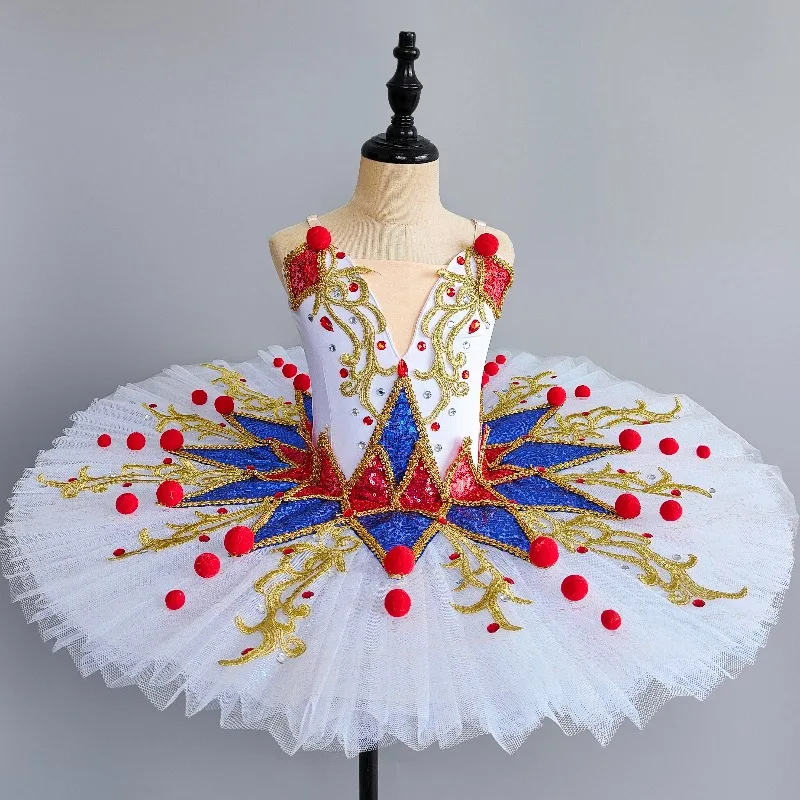 

Professional Ballet Tutu Dress for Girls Dance Costumes Ballet Skirts Tutu Ballerina Party Elegant Summer Princess Leotard Dress