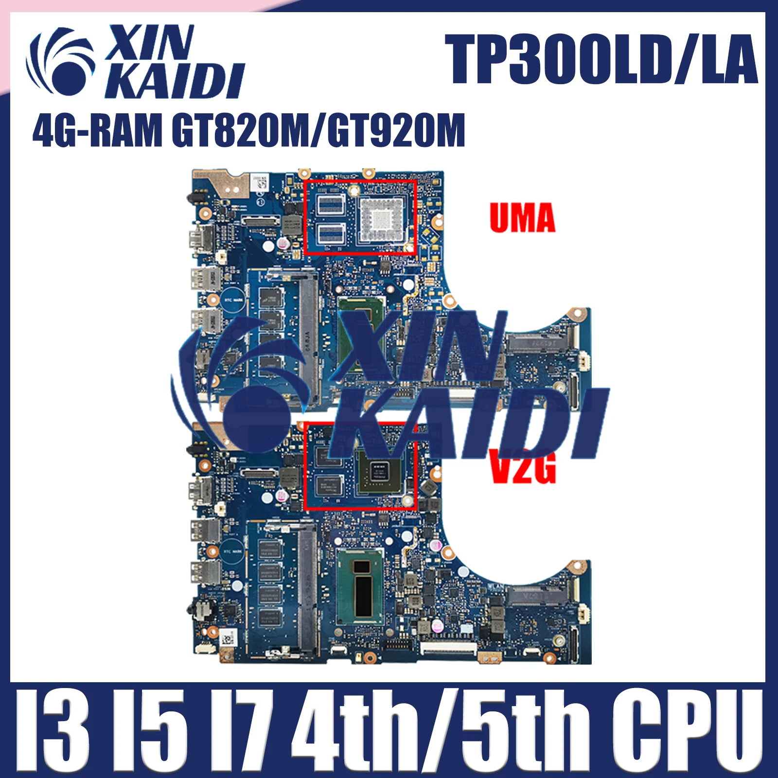 TP300LD Mainboard For Asus TP300L TP300LA TP300LJ Q302L Q302LA Laptop Motherboard CPU i3 i5 i7 4th/5th Gen 4GB-RAM GT820M/GT920M