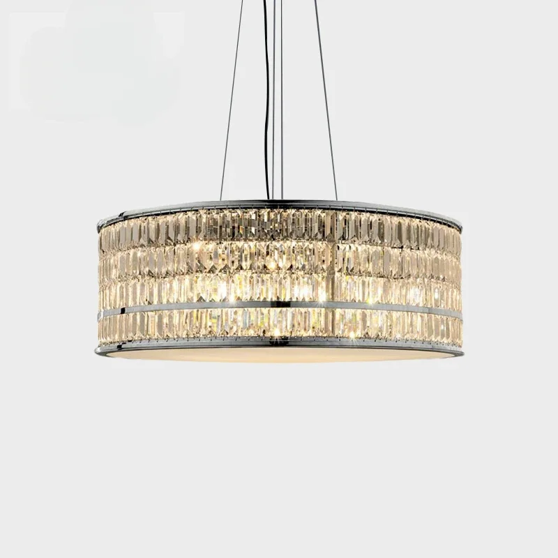 

Nordic Luxury Clear Crystal Chandelier Led Home Decor Light Fixture Italian Style Hanging Lamps for Living Room Bedroom