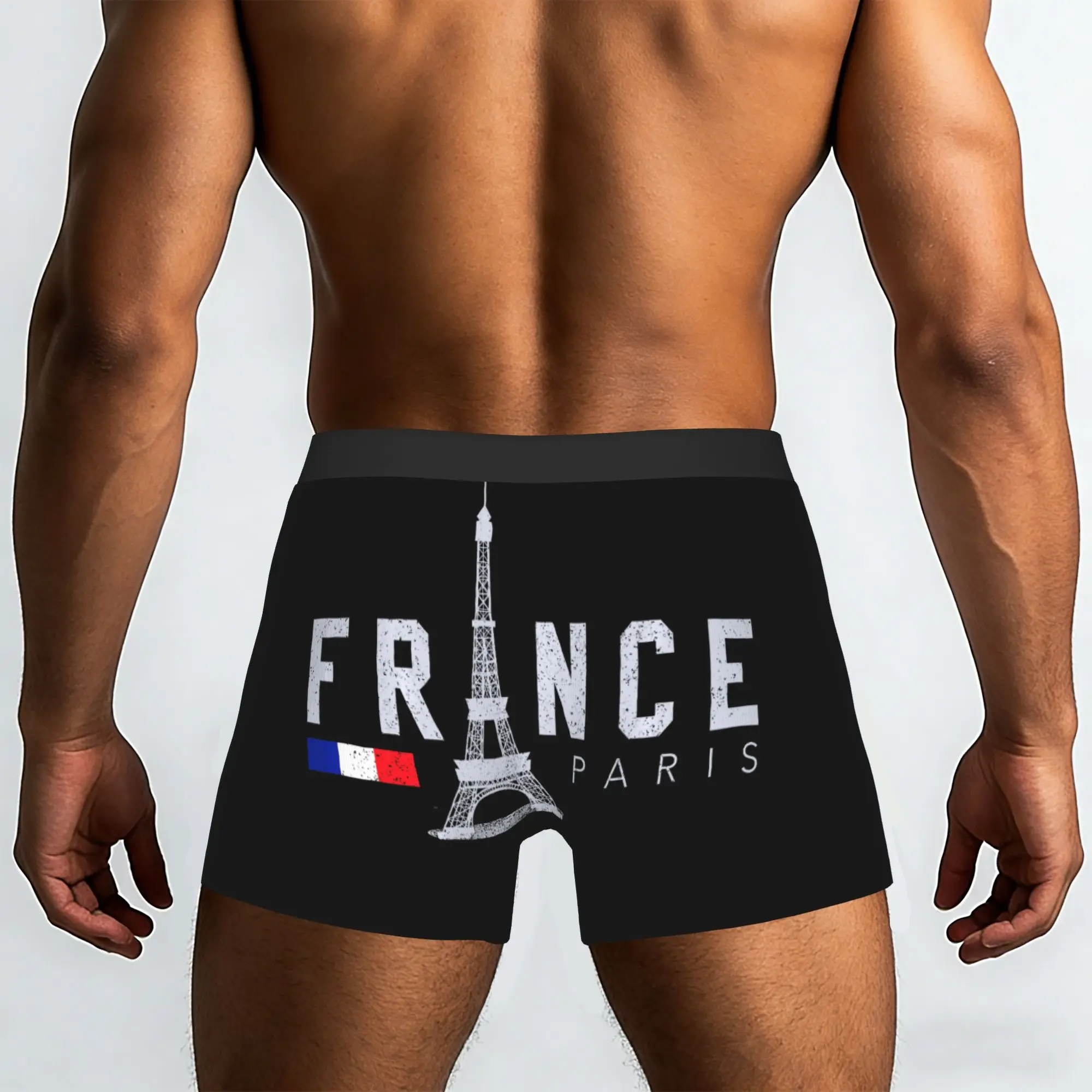 French Flag Eiffel Tower Souvenir Gift France Underpants Homme Panties Man Underwear Comfortable Shorts Boxer Briefs