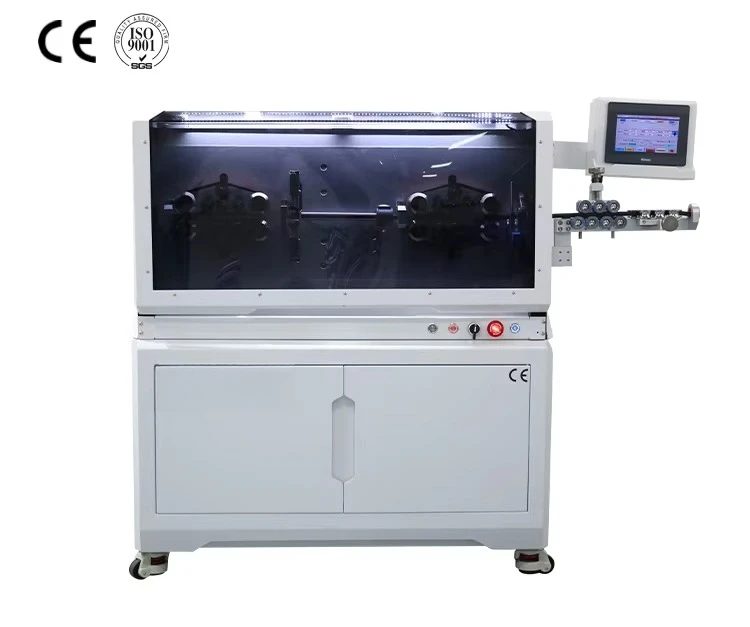 Full Automatic Stripper Machine EW-05H Stripping for PVC Wire Braided Cable Fiberglass Wire Cutting Cable Range 2.5-120 Mm2