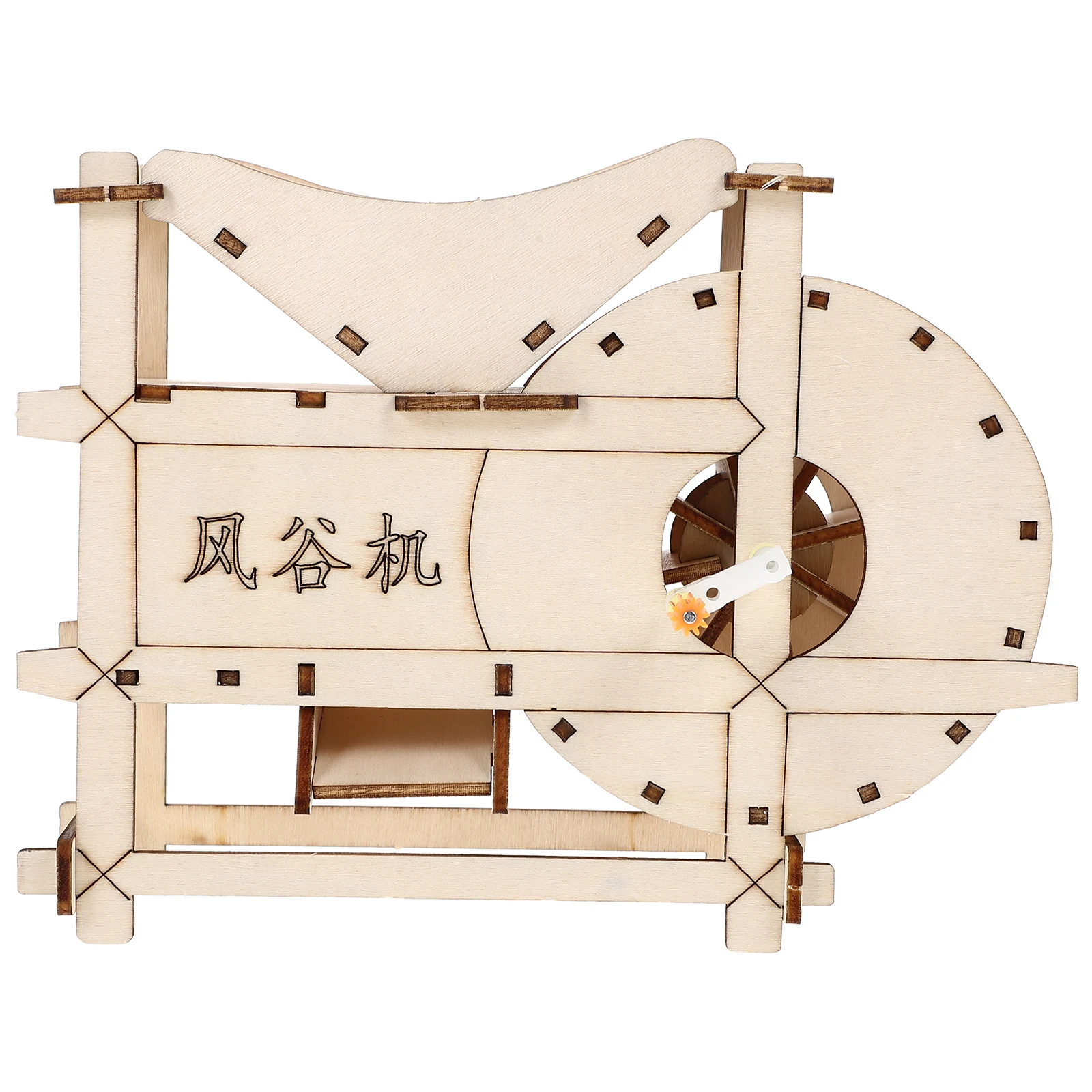 

Machine Model Mini Hand Crank Threshing Manual Science Kit Experiment Grain Generator Educational Toy Wooden
