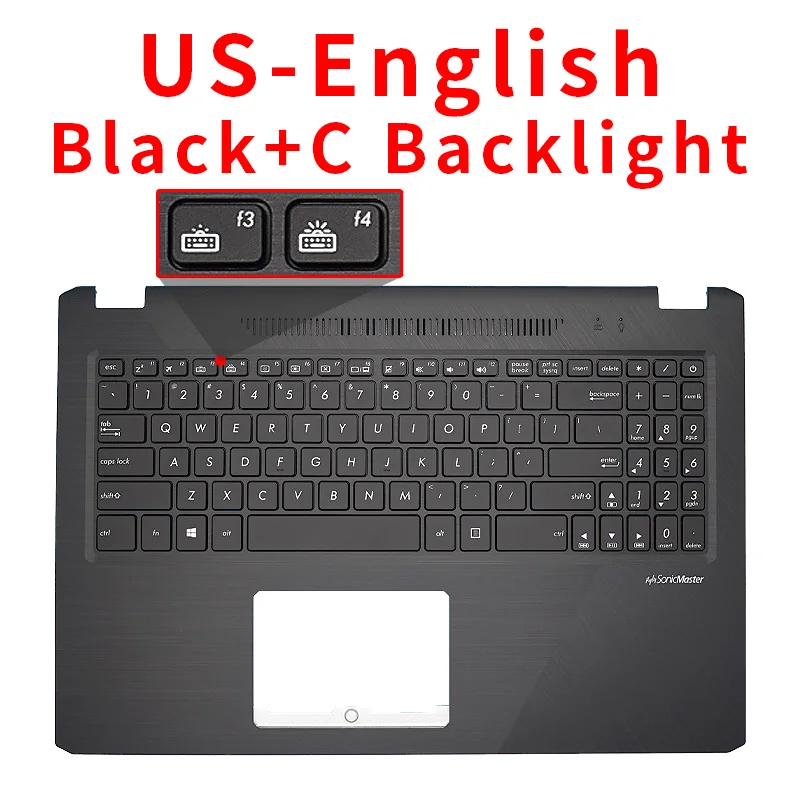 US/RU laptop keyboard For ASUS X570U X570UD X570Z X570ZD R570U R570UD R570Z R570ZD F570Z F570ZD F570U F570UD K570U C Cover