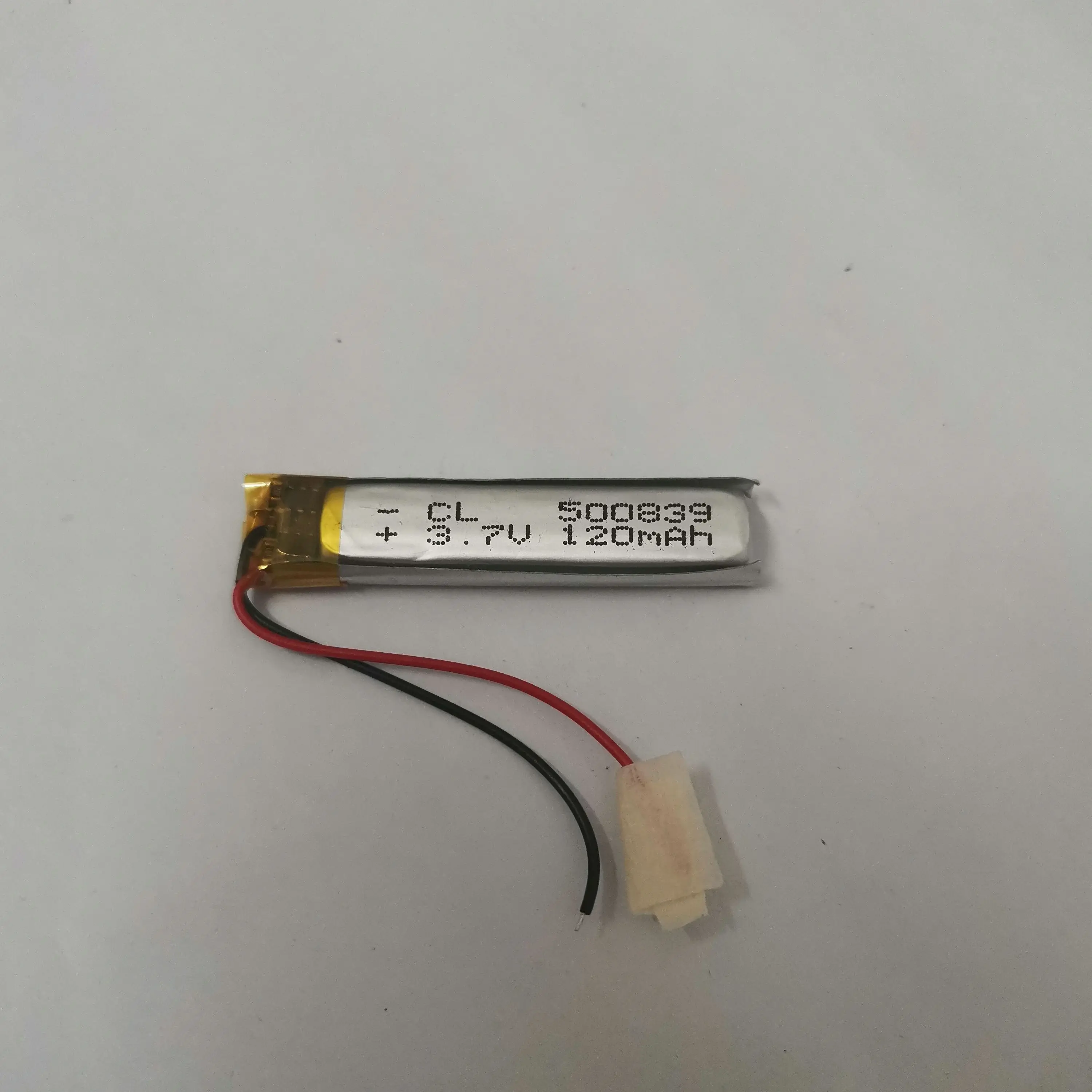 3.7V 500839 050839P 120mah polymer lithium battery with protection board , used for bluetooth MP3,MP4 1pcs/lot