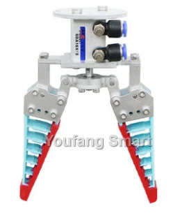 Neueste flexible roboter klaue bionic mechanischer arm finger mit silikon rutsch festem greifer pwn control servo programmier roboter kit – Detail 13