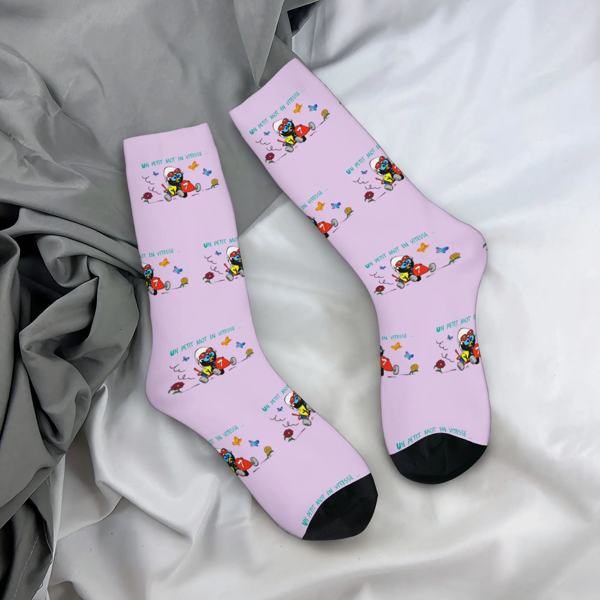 Funny Mens C-Calimero Italy TV Cartoon  Dress Socks Unisex Comfortable Warm 3D Print Manga Anime  Crew Socks