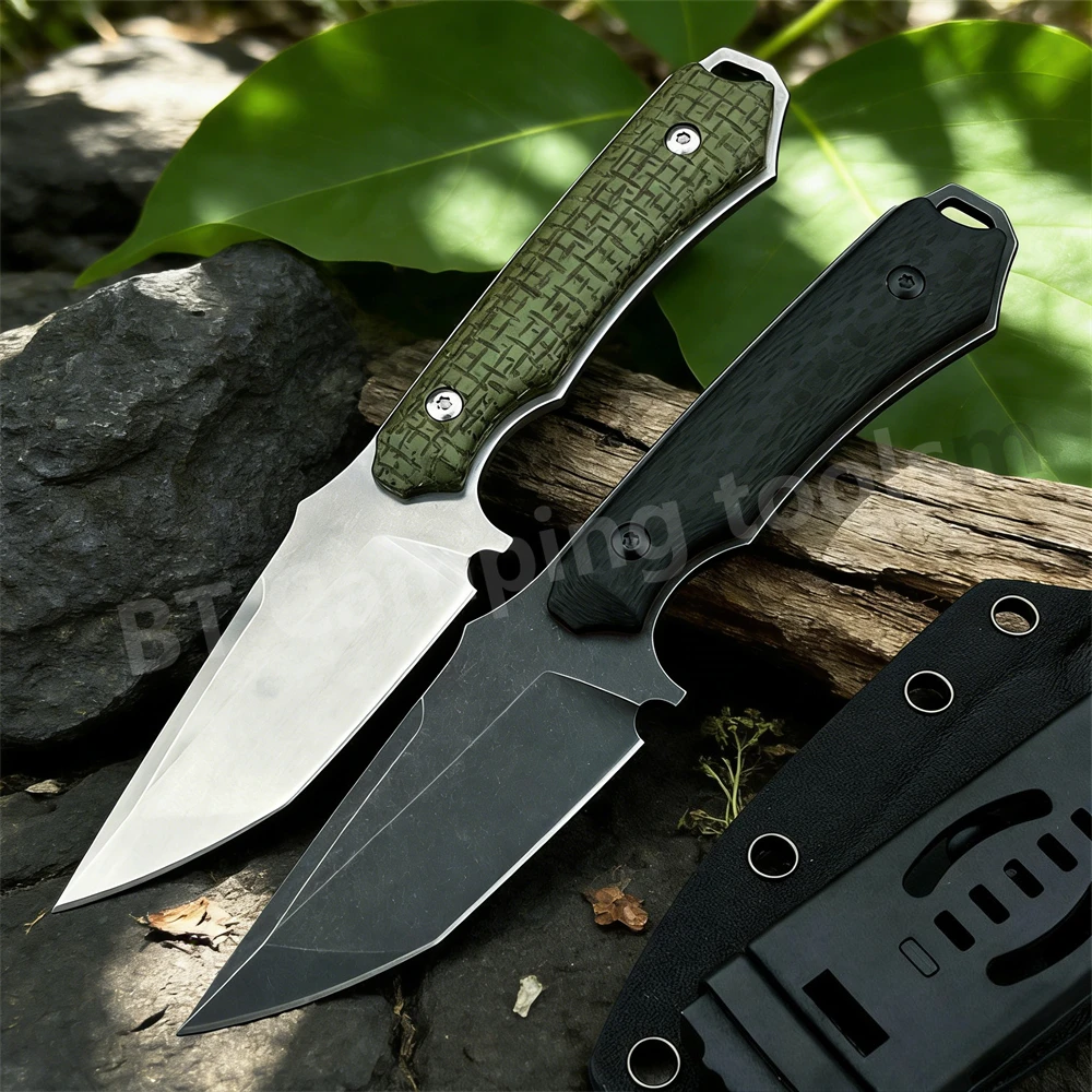 

Новый нож с фиксированным клинком высокой твердости с ножнами, клинок 8Cr13MoV, рукоять G10, нож для спасения и выживания, походный нож, инструменты EDC