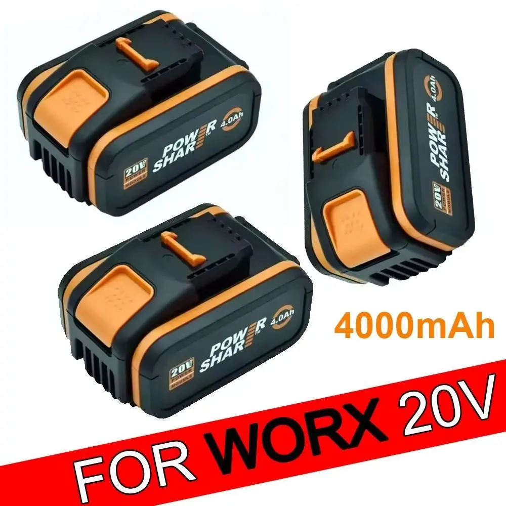 

For Worx original 20V 4.0Ah Lithium battery Rechargeable WA3551 WA3553 for WORX Electric and Garden Tools
