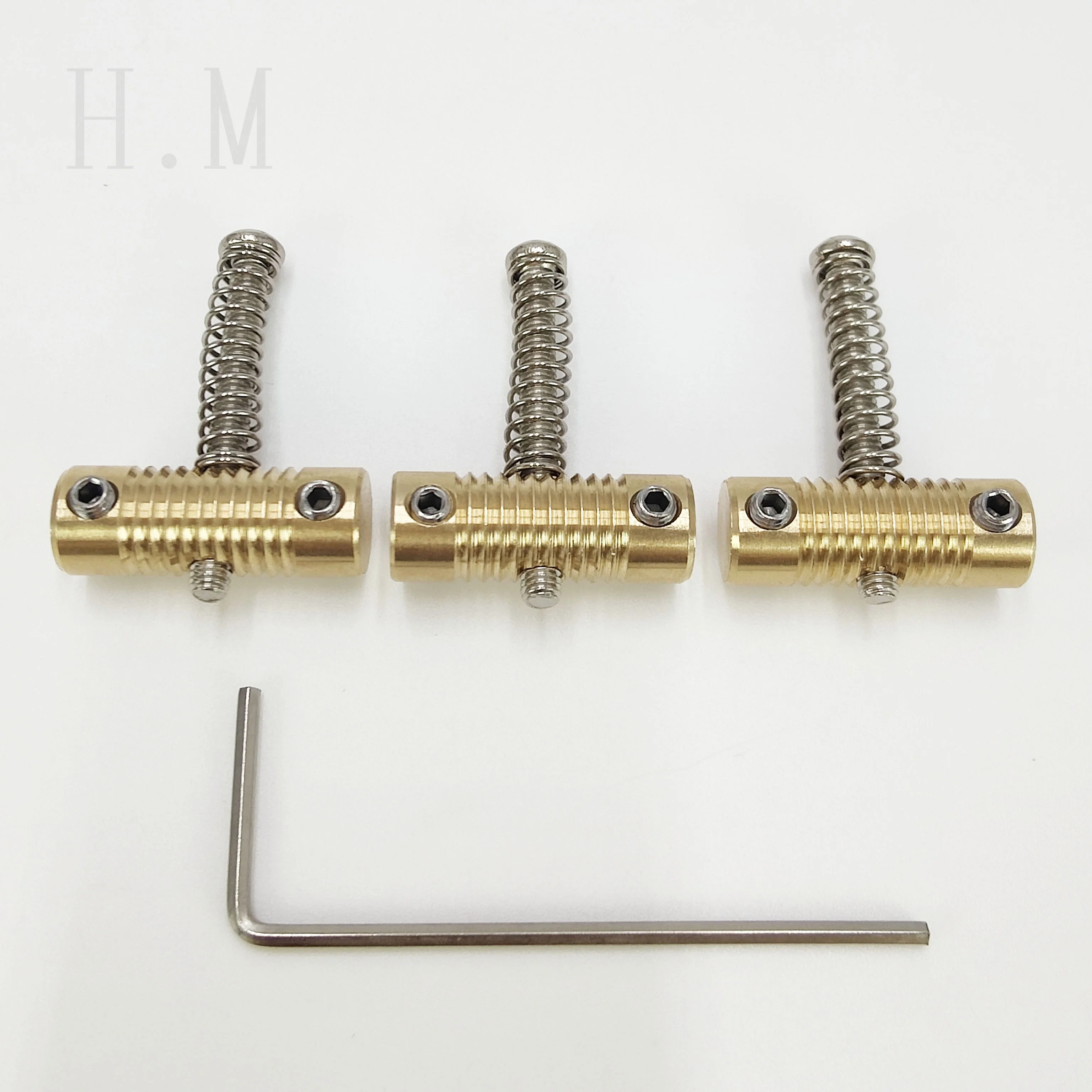 

3 pieces/set of threaded brass TL electric guitar bridge string code TL brass 3 size 6 string bridge lower string bar