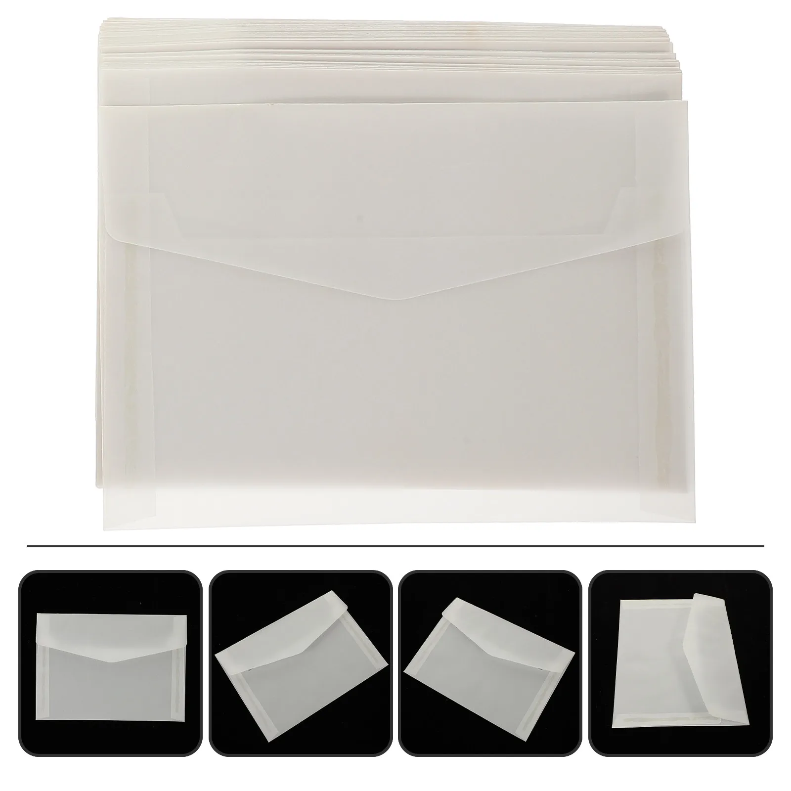 60Pcs Retro Envelopes High Grade Paper Elegant Small Coin Money Cards Organizer for Wedding Business Budget Cash Holder