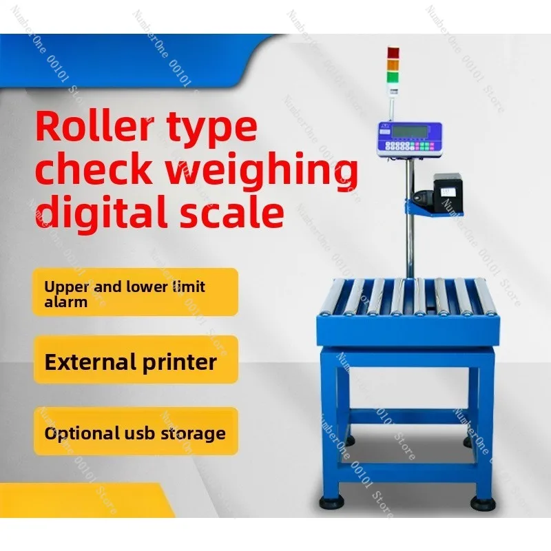 Assembly Line Roller Scale Electronic Weighing with Alarm Printing Unpowered Conveyor Sorting Scale for Checkweigher