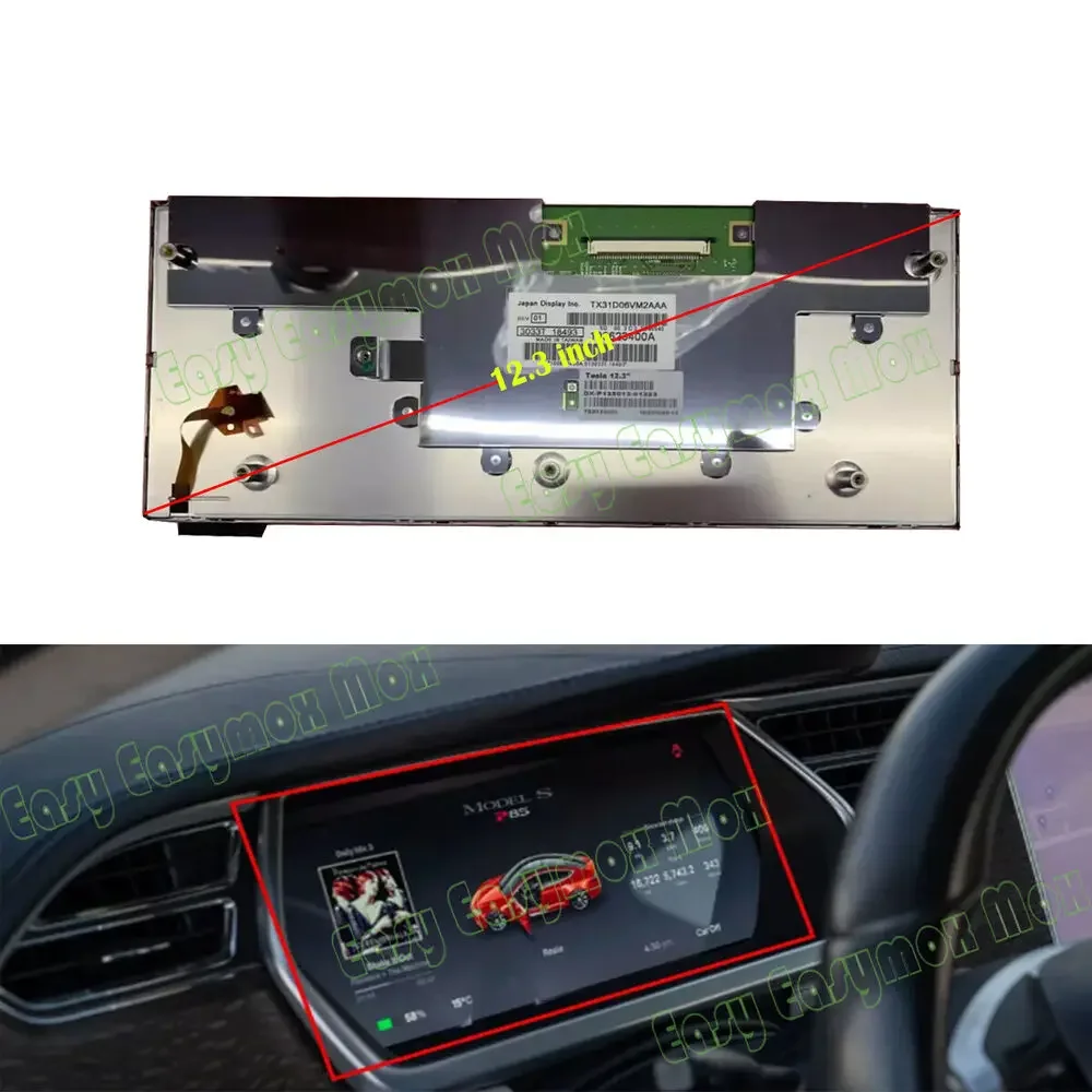 

12.3" TFT LCD Display for Tesla Model S X GEN 1 Full Digital Instrument Cluster TX31D06VM2AAA