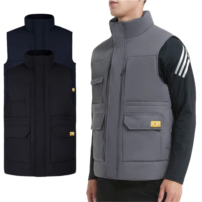 Homens para baixo colete novo inverno casual sem mangas leve à prova de vento à prova dwaterproof água para baixo pato puffer colete quente jaqueta