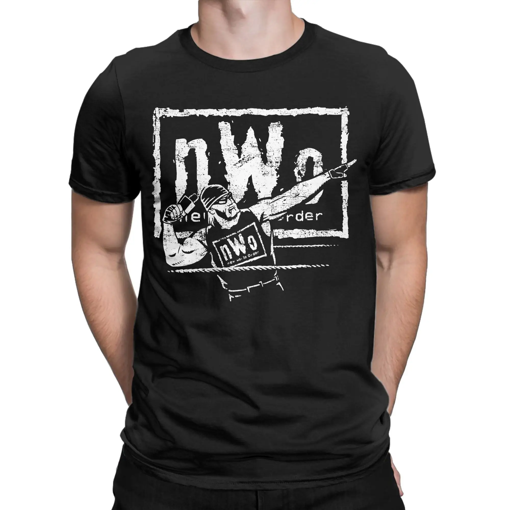 تي شيرت NWO Expression New Legend للجنسين 100% قطن علوي تي شيرت كاجوال برقبة دائرية وأكمام قصيرة