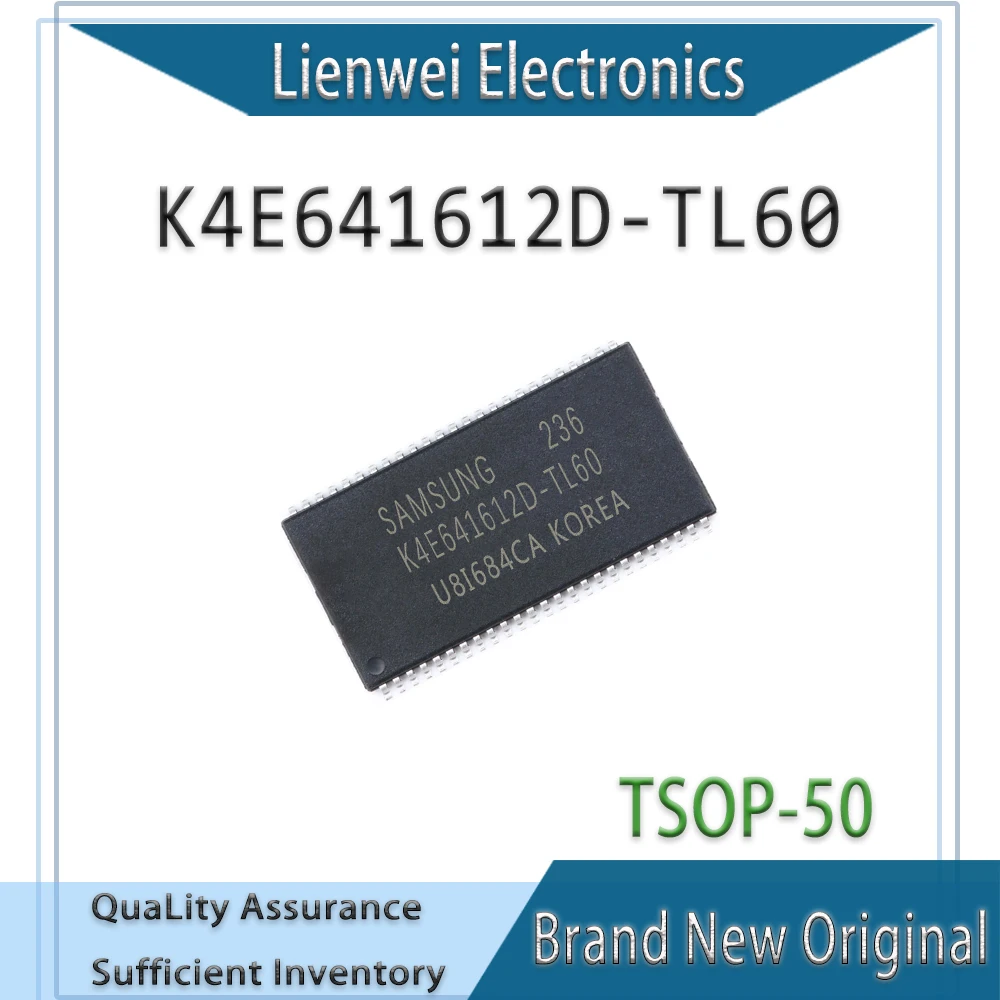 

100% New Original K4E641612D K4E641612D-TL60 K4E641612 IC Chipset TSOP-50