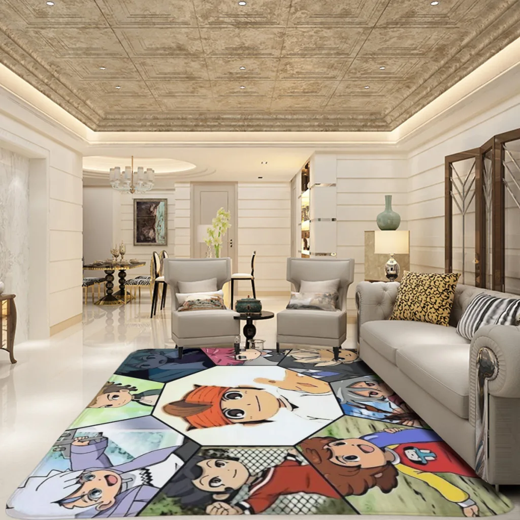 Hot Game Inazuma Eleven Soft Large Carpet for Living Room Room Decor Plush Rugs for Children Bedroom Play Floor Mats