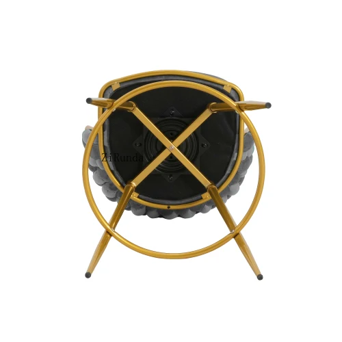 高級ヨーロピアンチェア ゴールド ノルディック ベルベット生地 ホームバー ホテルシート