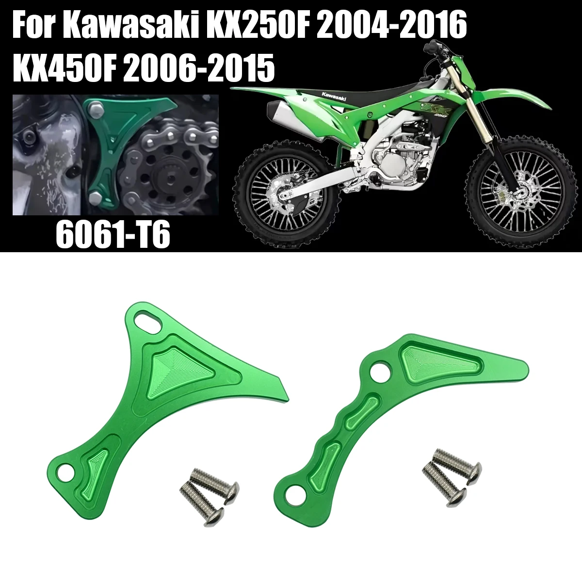 

Motorcycle Guard Cover Chain Sprocket Cover Engine Protector For Kawasaki KX450F 2006-2015 KXF KX 450F 250F KX250F 2004-2016