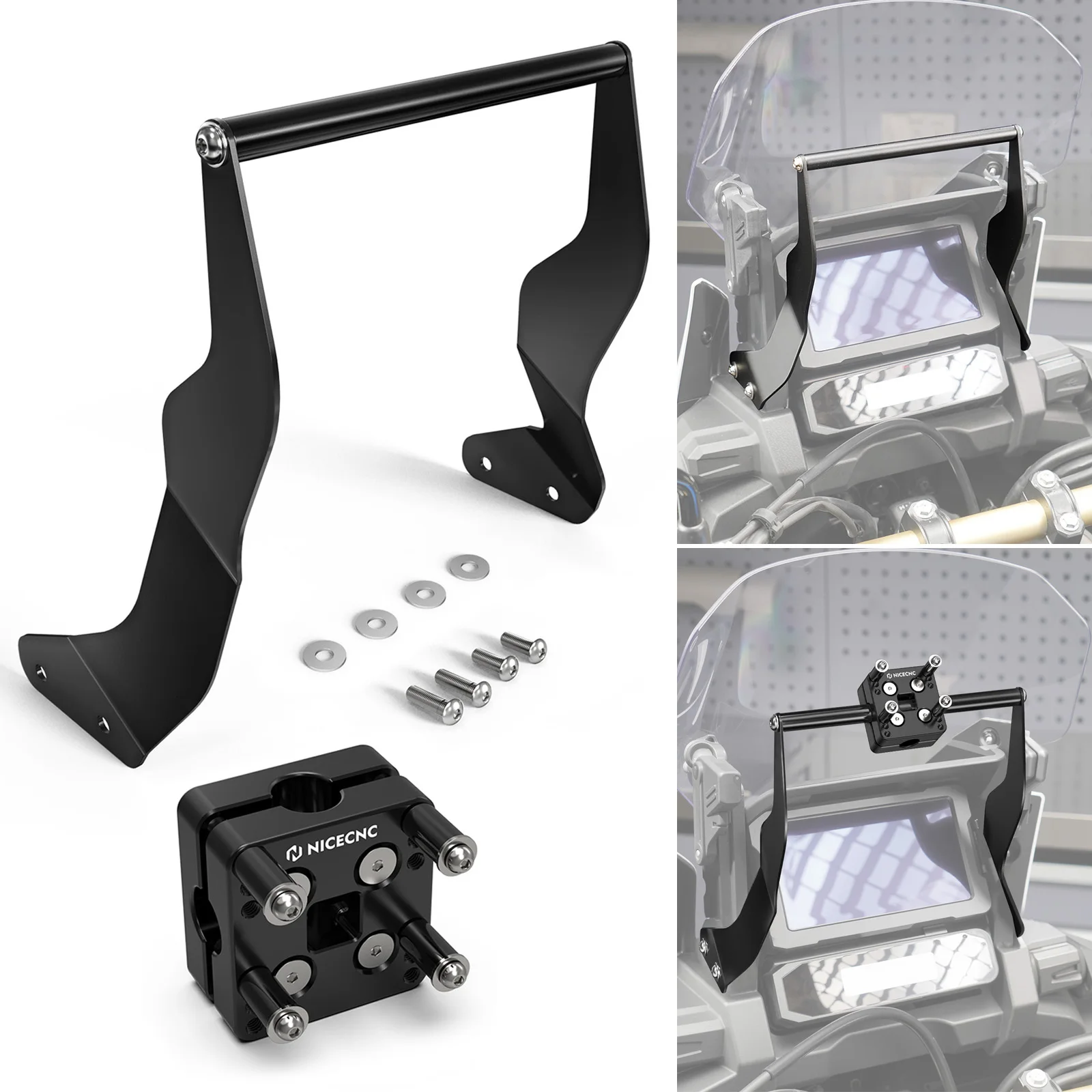 

Motorcycle GPS Navigator Holder AMPS Brackets for Honda CRF1100L Africa Twin/Adventure Sports CRF1100 L 2020-2022 2023 2024 2025