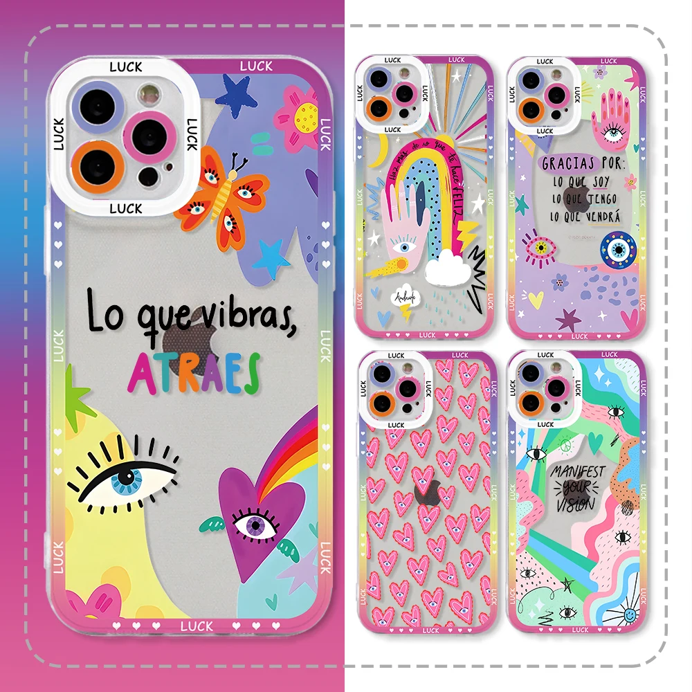 Turkish Blue Evil Eye Phone Case for Oppo Realme C67 C65 C63 C55 C53 C35 12 10 9 8i 8 7 Pro Plus 4G 5G Border Print Clear Cover