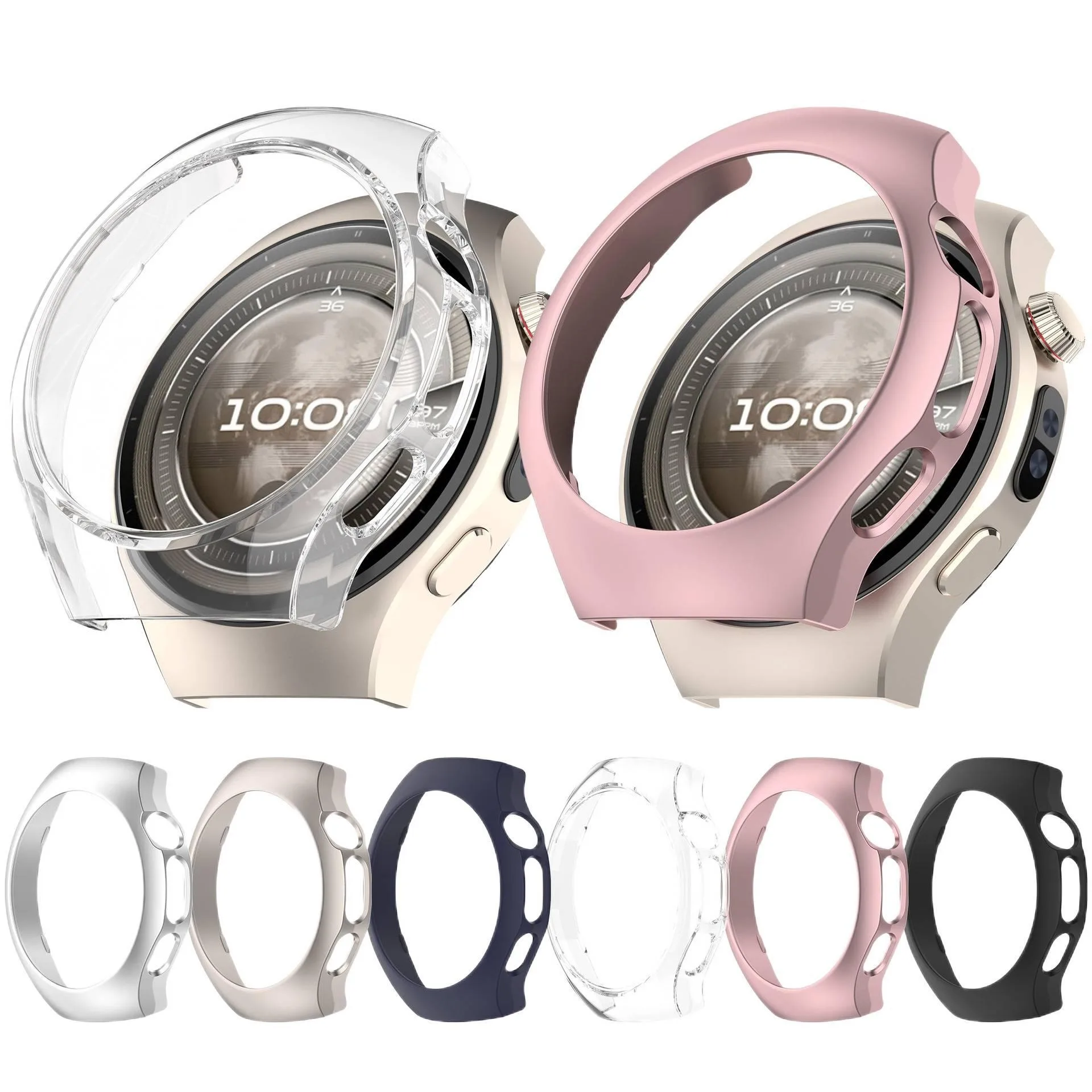 

For Huawei Watch5 42mm Watch 5 46mm Protective Case Cover Bumper Hollow Shell Frame Anti-scratch Accessories Protector