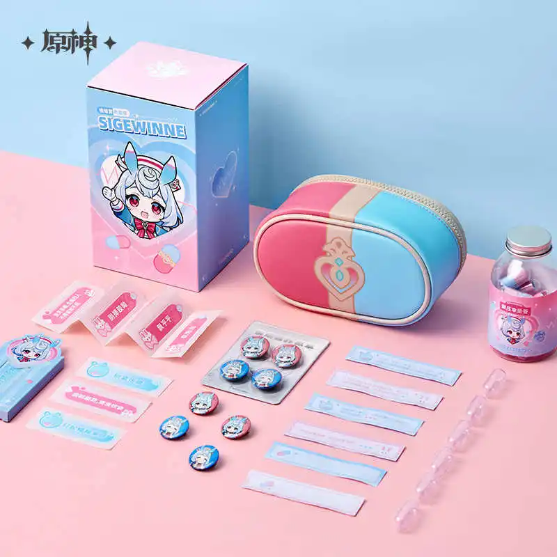 

Presale Official Game MiHoYo Genshin Impact Sigewinne Cosplay Q-version Emotional Package Gift box Theme Birthday Gifts