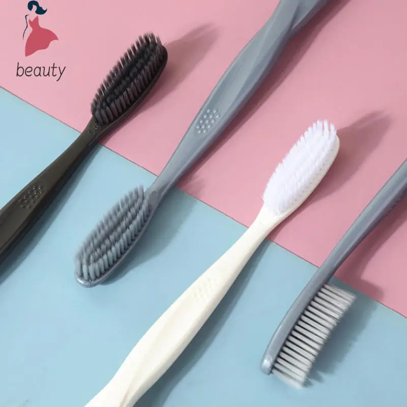 1pc Super Soft Bristles Toothbrush For Men Women Dental Care Toothbrush Brush Oral Care Remove Smoke Stains Coffee Stains