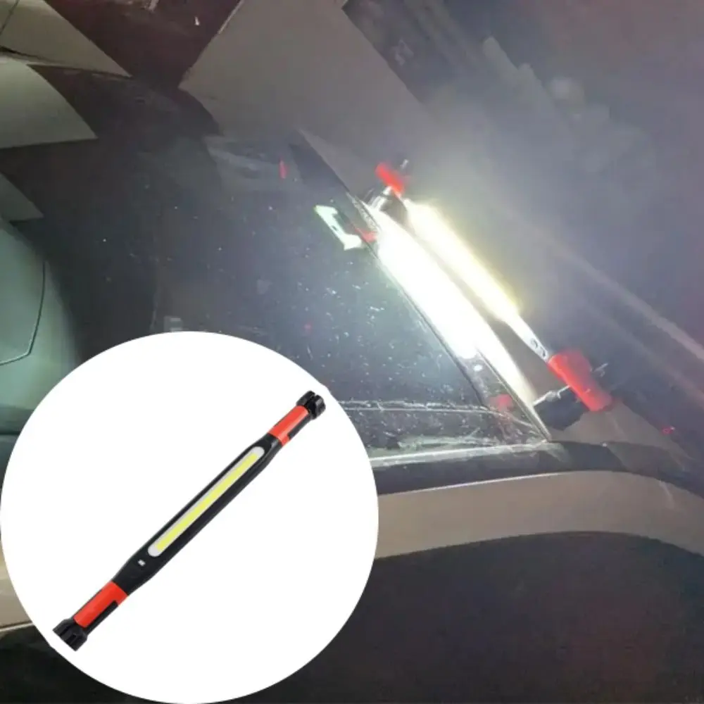 

High Lumen Rechargeable LED Work Light for Car Emergency Repair, Powerful Magnetic Flashlight with Hooks and Magnetic Base