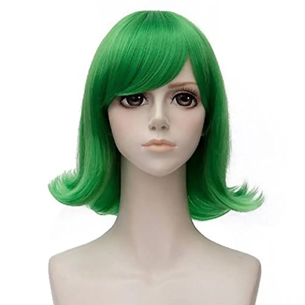 

Perruque de Cosplay Synthétique Bouclée Courte Verte, фильм Inside Out, Degré de Chaleur
