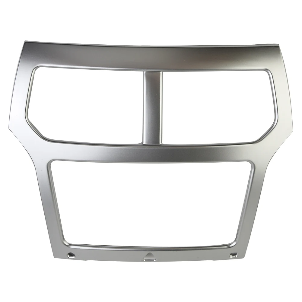 

Качественная полезная новая практичная отделка приборной панели, отделка центральной консоли, 1 шт., аксессуары, матовая серебряная навигационная рамка