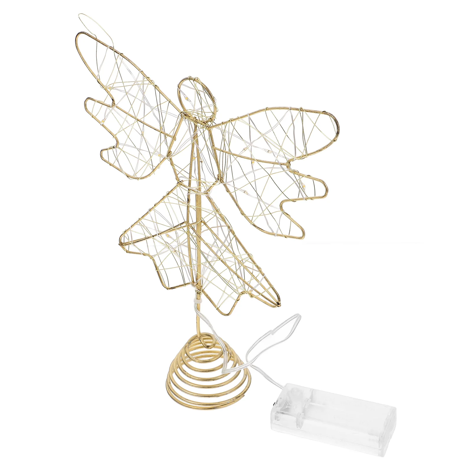 

Christmas Tree Top Star Gold Decor Decorations LED Light Topper Ornament Festival Adornment