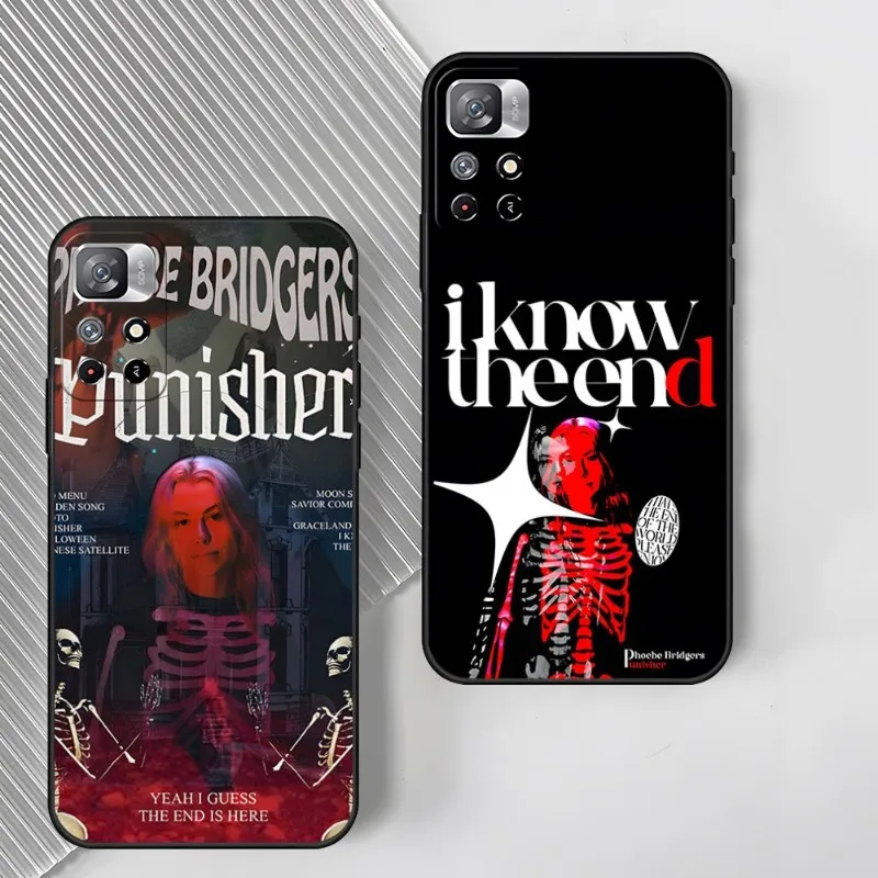 Punisher Phoebe Bridgers Phone Case 2023 For Redmi 12 Poco X3 NFC PRO Note 11 S 5G 10 9 Plus 8 7 A C T 4G 10s Mobile Phone Cases