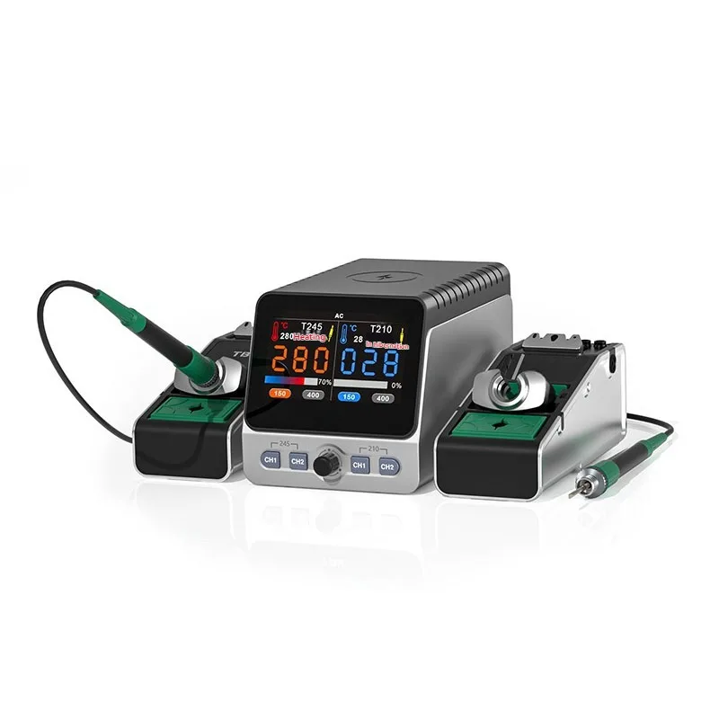 TBK310 Dual Station Soldering Station Precise Temp Control For Cellphone Repair Board Chip Daily Precision Welding Works